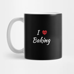 I Love Baking Cute Red Heart Mug